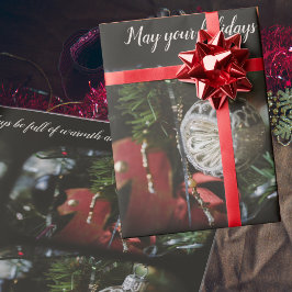 Mörk retro Julgran Presentpapper