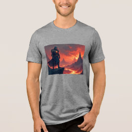Mörk riddare av låga t shirt