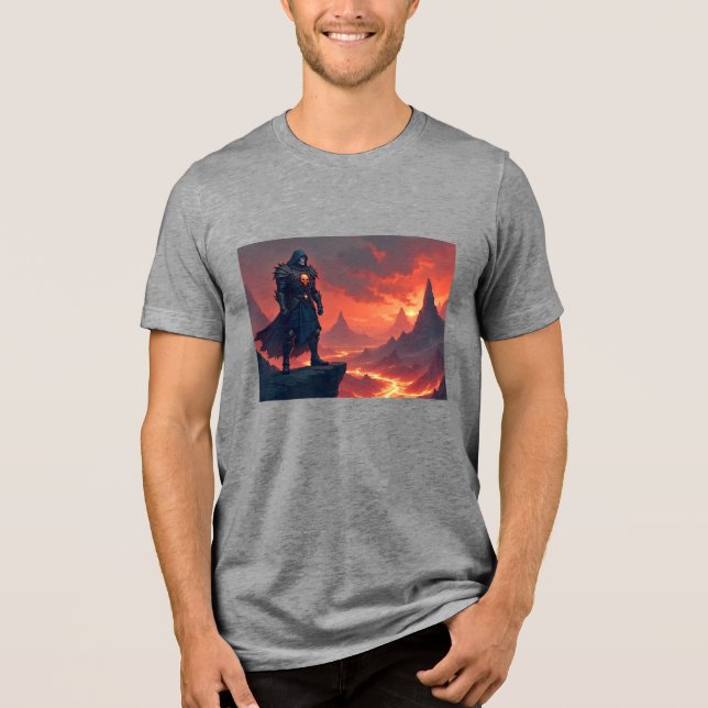 Mörk riddare av låga t shirt (Framsida)