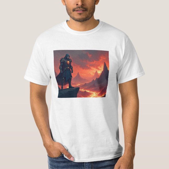 Mörk riddare av låga t shirt (Framsida)