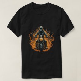 Mörk Rider/skelett Motorcykelförare T Shirt