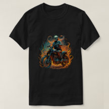 Mörk Rider/skelett Motorcykelförare