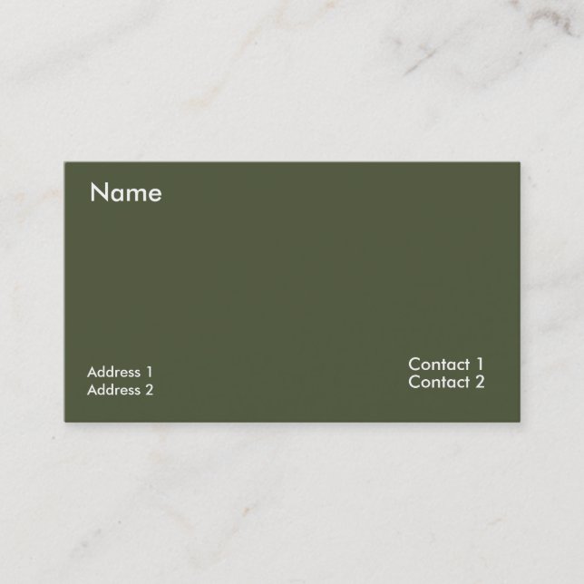 mörk rik grön -QR-kod Visitkort (Framsida)