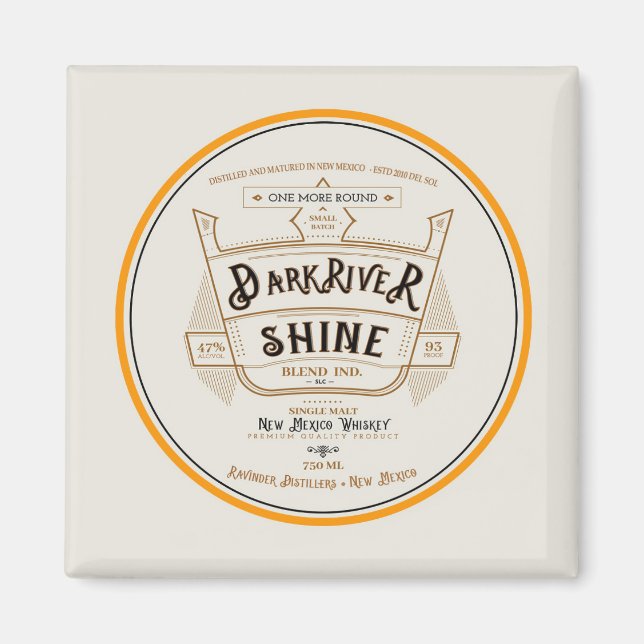 Mörk River Shine Sunshine Vicram Magnet (Framsidan)