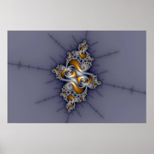 Mörk Ro - Mandelbrot Fractal Poster