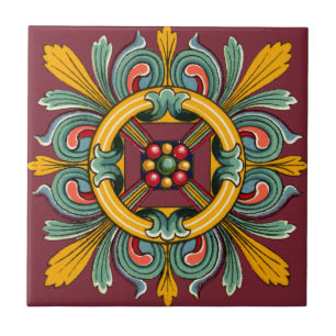 Mörk Ro Victorian Tile Design Kakelplatta