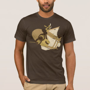 Mörk roboten tee