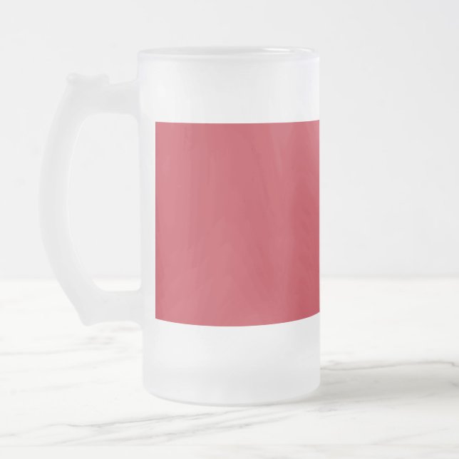 Mörk röd bakgrund frostat ölglas (Vänster)