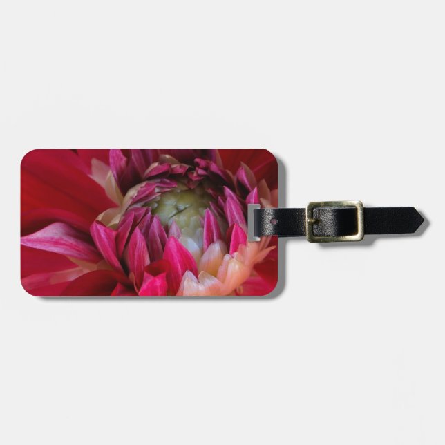 mörk röd blommar bagagebricka (Horisontell Framsida)