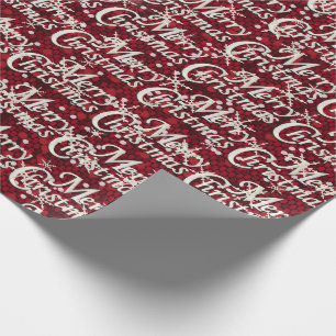 Mörk - röd konfettigod jul presentpapper