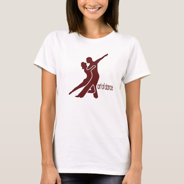 Mörk - röd logotyp - bekläda endast tee shirt (Framsida)