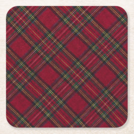 Mörk Röd och grönt julklapp Underlägg Papper Kvadrat
