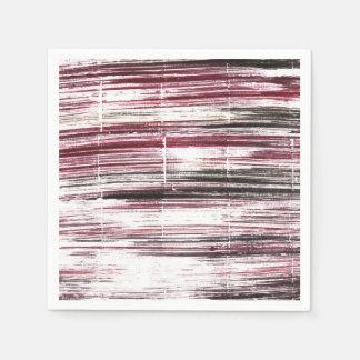 Mörk röd och svart rand pappersservett