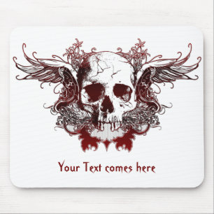 mörk röd skalle Mousepad Musmatta