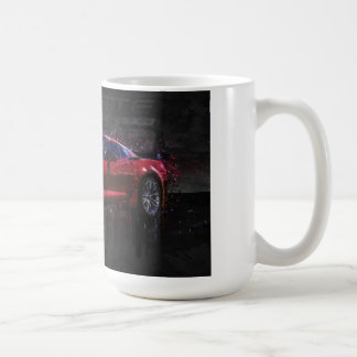 Mörk - röda Corvette Z06 Kaffemugg