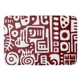 Mörk - röda och vita dockor 4 av 4 badrumsmatta