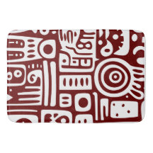 Mörk - röda och vita doodlar 3 av 4