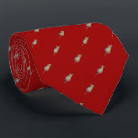 Mörk - röda råttor! tie slips<br><div class="desc">mörk - röd tie med gulliga råttor</div>