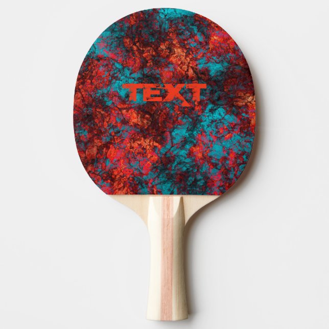 Mörk rödblått struktur texturerat suede marble gra pingisracket (Framsidan)
