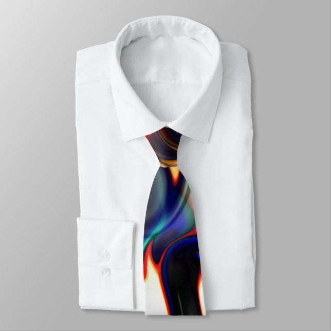 Mörk rök eller spirollösning med färgad t slips (Bunden)