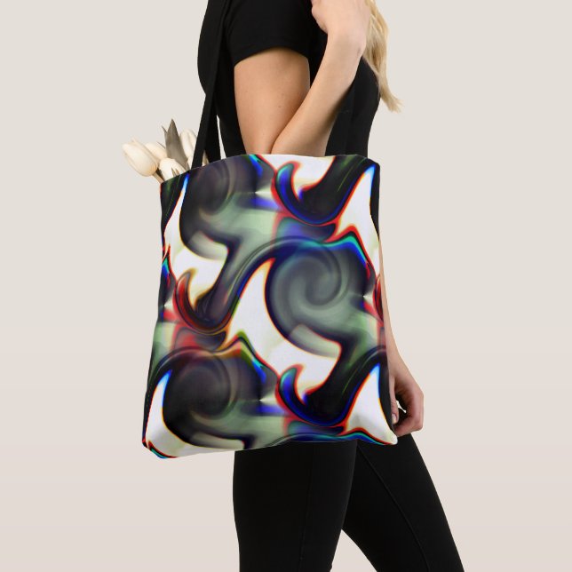 Mörk rök eller spirollösning med färgad t tygkasse (Närbild)