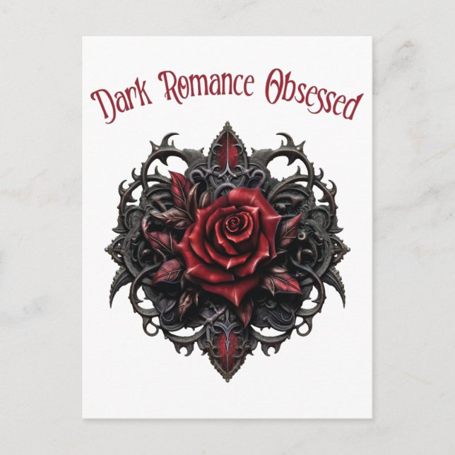 Mörk Romance Besatt Vykort (Framsida)