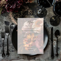 Mörk Romantic Blommigt Oljemålning Bröllop