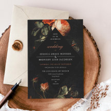 Mörk Romantic Blommigt Ro Nederländska Bröllop