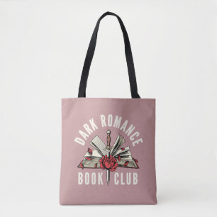 Mörk Romantik Bokklubb Blommig Rosa Present Tygkasse