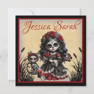 Mörk Romantik_ Crimson Rose Julkort