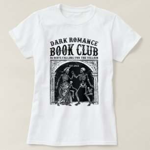 Mörk Romantik Klubb Bok Trendig Literature T Shirt