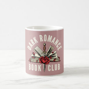 Mörk Romantik Läsare Blommig Bokälskare Gåva Kaffemugg