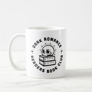 Mörk romantik-läsare bok klubb kaffemugg