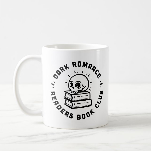 Mörk romantik-läsare bok klubb kaffemugg (Vänster)