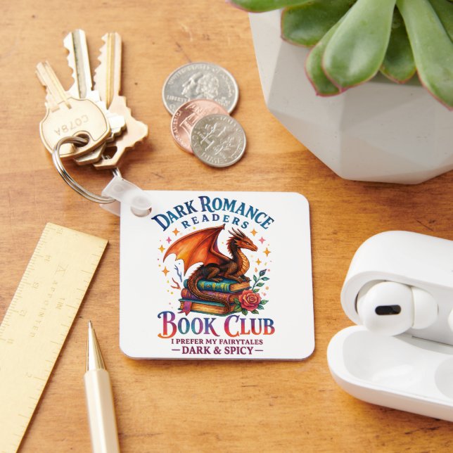 Mörk Romantik-läsare... Nyckelring (Skrivbord)