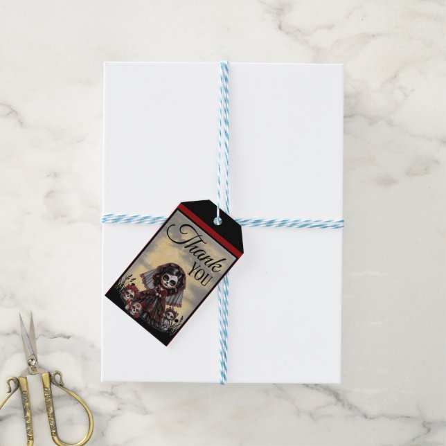 Mörk Romantik - Mörk Prinsessa Presentetikett (Med Snöre)
