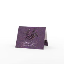 Mörk Romantisk Bröllop - Tack