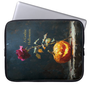 Mörk romantisk pumpa & ros laptopsskydd laptop fodral