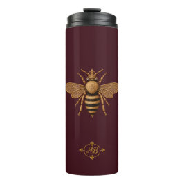 Mörk romantisk Royal Bee | Burgund och guld fransk