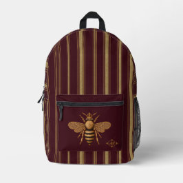 Mörk Romantisk Royal Bee | Burgunder & Guld Fransk