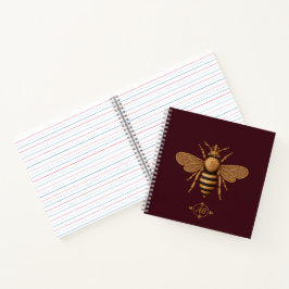 Mörk romantisk Royal Bee | Burgunder & Guld Fransk