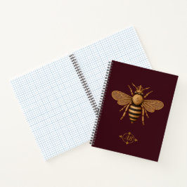 Mörk Romantisk Royal Bee | Burgunder & Guld Fransk