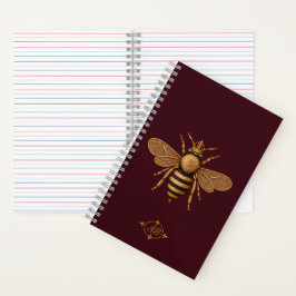 Mörk Romantisk Royal Bee | Burgunder & Guld Fransk