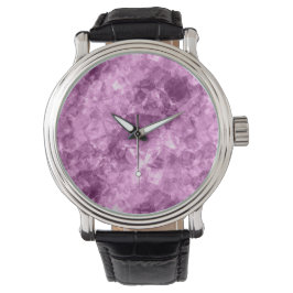 Mörk Rosa Crumged Struktur Armbandsur