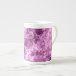Mörk Rosa Crumged Struktur Benporslin Mugg