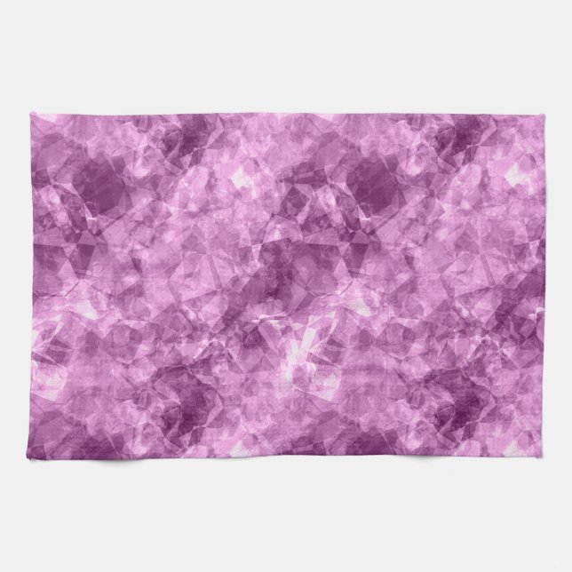 Mörk Rosa Crumged Struktur Kökshandduk (Horisontell)