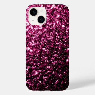Mörk Rosa faux shiny glitter sparkles