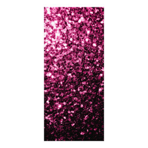 Mörk Rosa faux shiny glitter sparkles Reklamkort