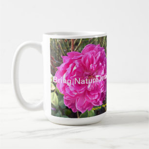 Mörk Rosa Flower Mugg