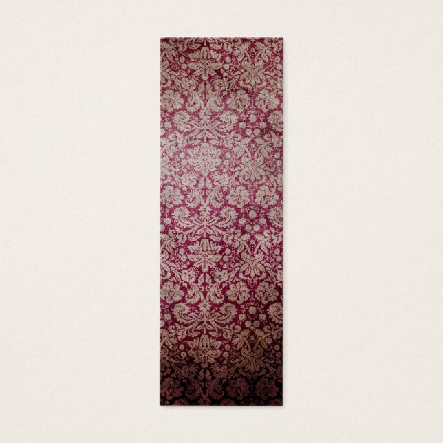 Mörk rosa grunge damm tapet litet visitkort (Framsidan)